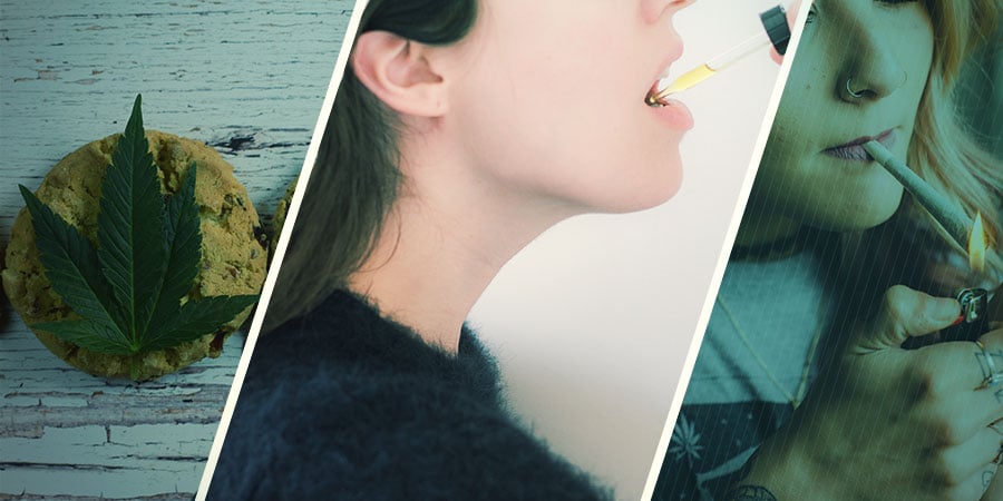 Sublingual Vs. Oral Vs. Fumar cannabis
